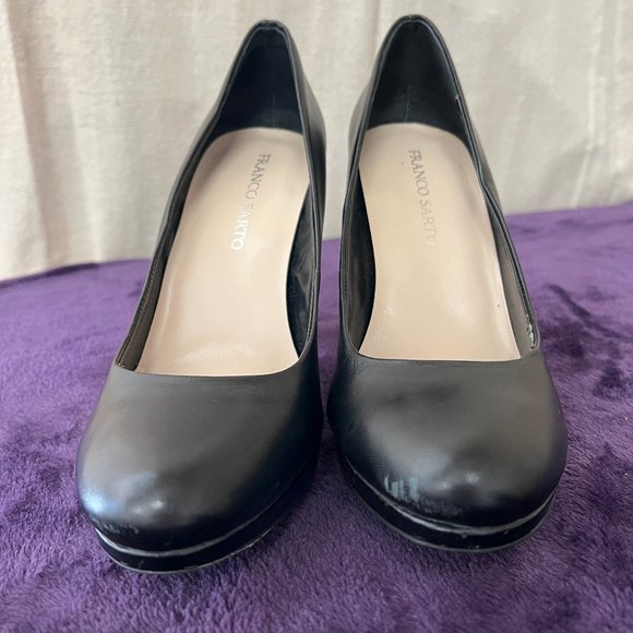 Franco Sarto Black Platform Heels Size 10 - Picture 7 of 8
